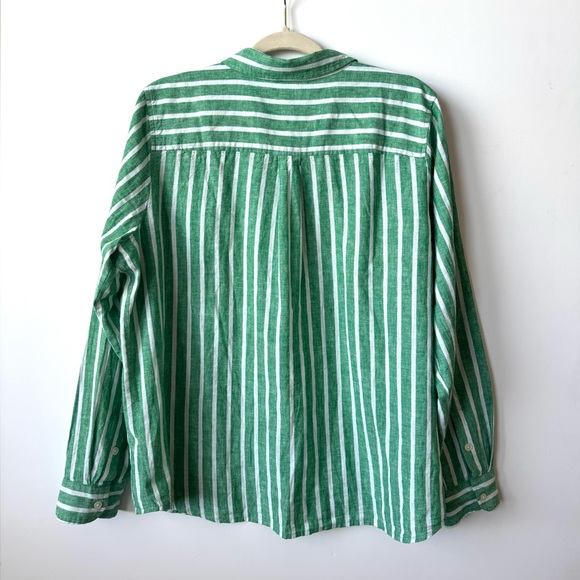 J Crew Striped linen-blend button-up shirt - Picture 5 of 8